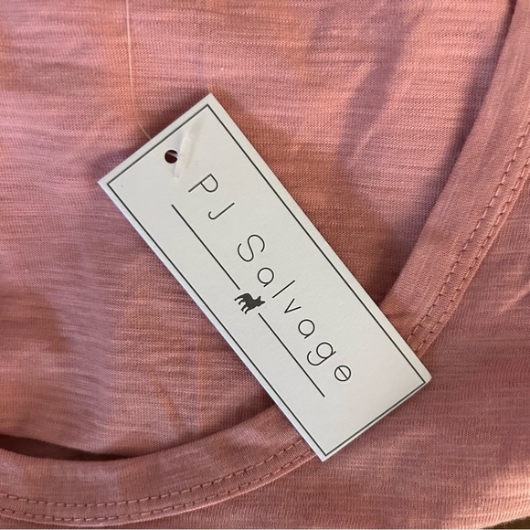 NWT PJ Salvage DOG MOTHER WINE LOVER Pink Graphic Tank Top L - Picture 7 of 11